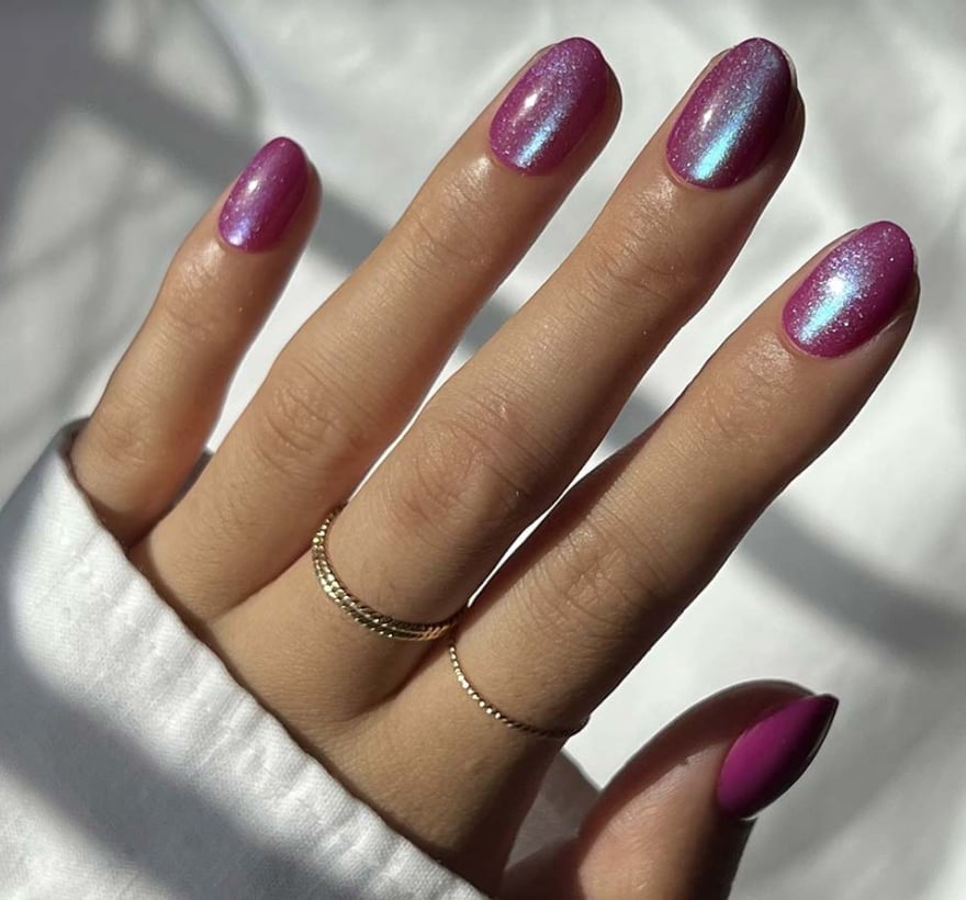 Best Burgundy Chrome Nails Best Burgundy Chrome Nails