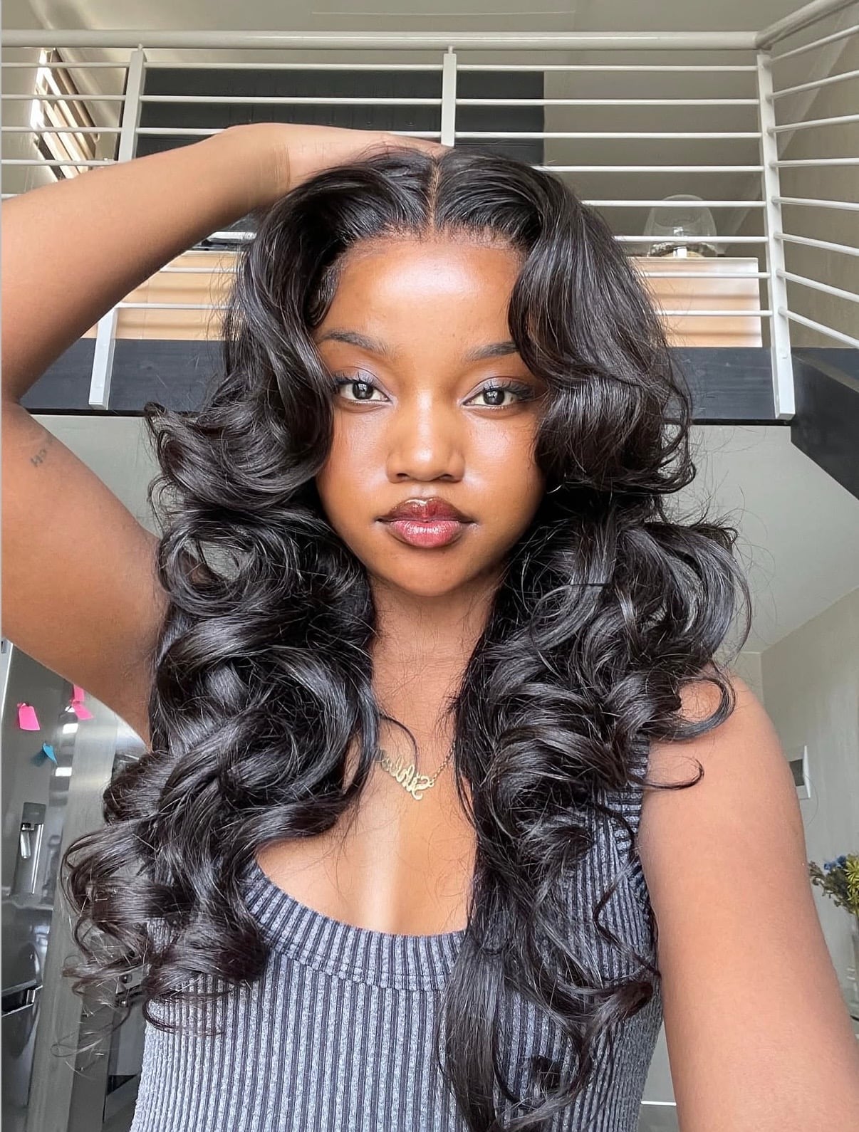 Black Butterfly Cut With Defined Curls And Side Part Black Butterfly Cut With Defined Curls And Side Part — Butterfly Haircut