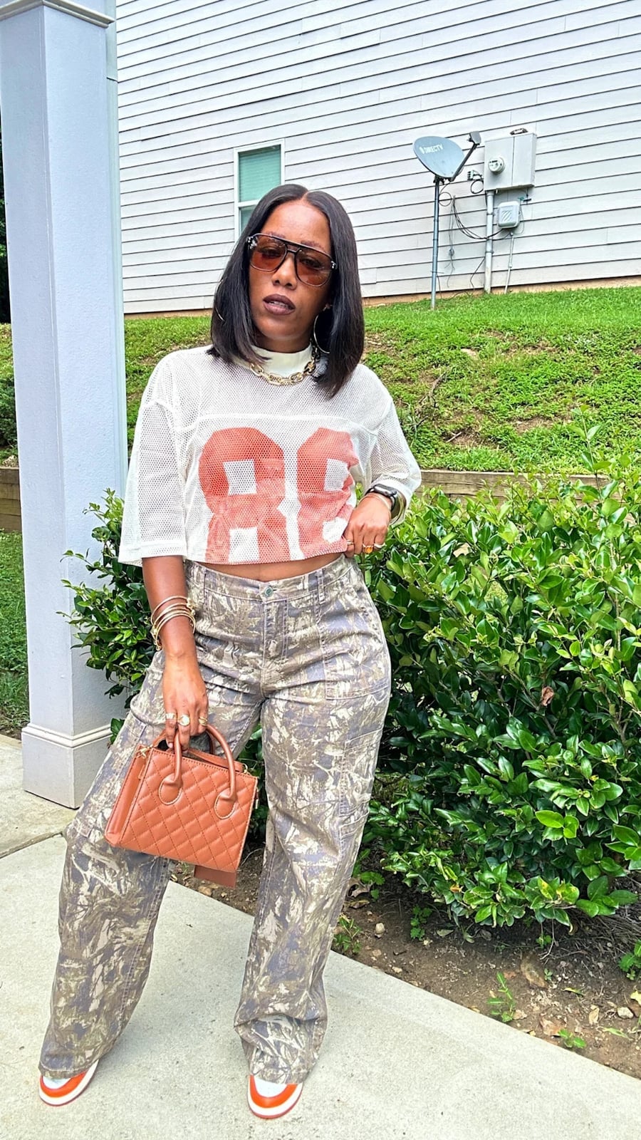 Camo Cargo Pants With Football Jersey Camo Cargo Pants With Football Jersey — Camo Outfits