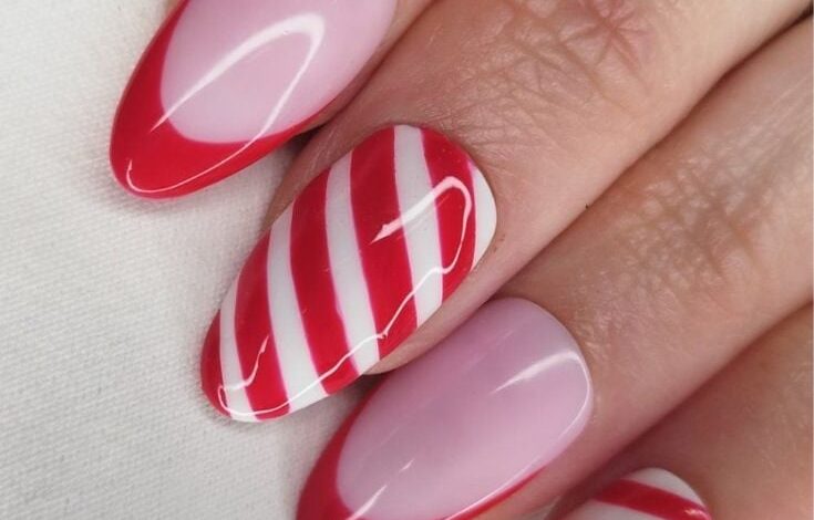 100+ Red Christmas Nails for a Festive Winter Look