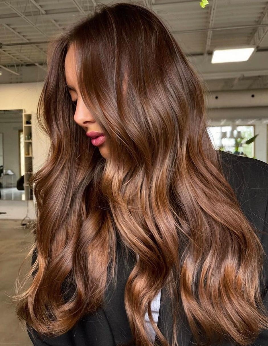 Mid-Back Medium Brown With Rich Caramel Tones — Caramel Brown Hair