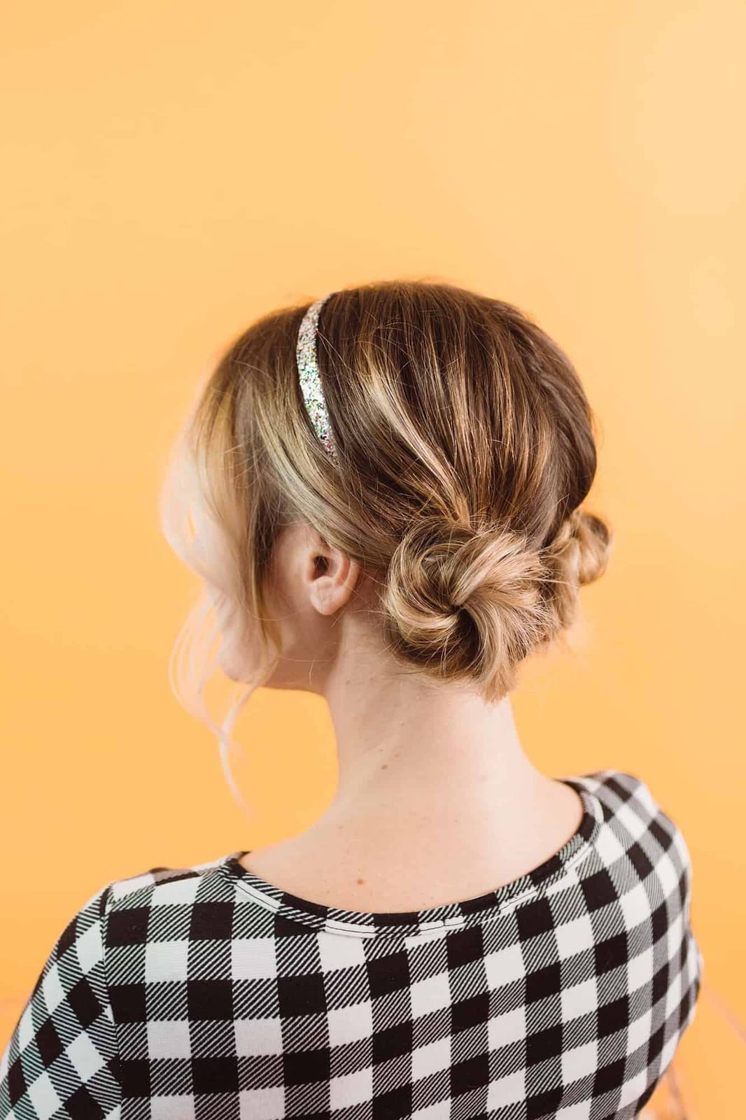 Double Blonde Balayage Low Buns — Casual Updo