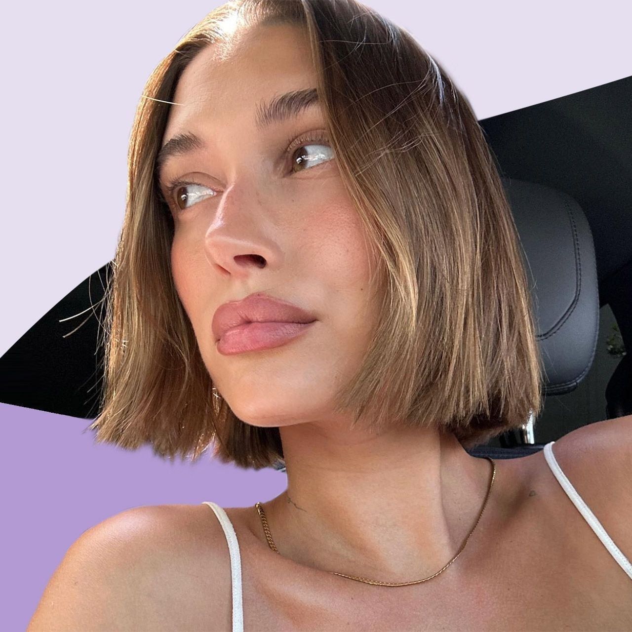 Sleek Chin Length Bob With Side Part Sleek Chin Length Bob With Side Part