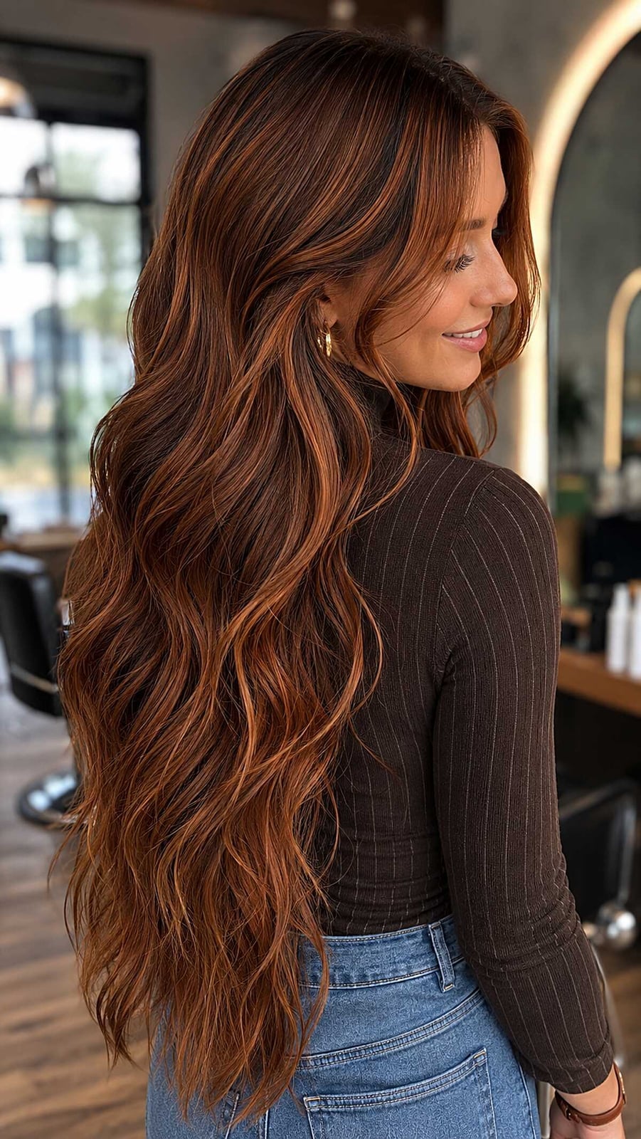 Rich Cinnamon With Subtle Lighter Tones Rich Cinnamon With Subtle Lighter Tones — Cinnamon Hair Color