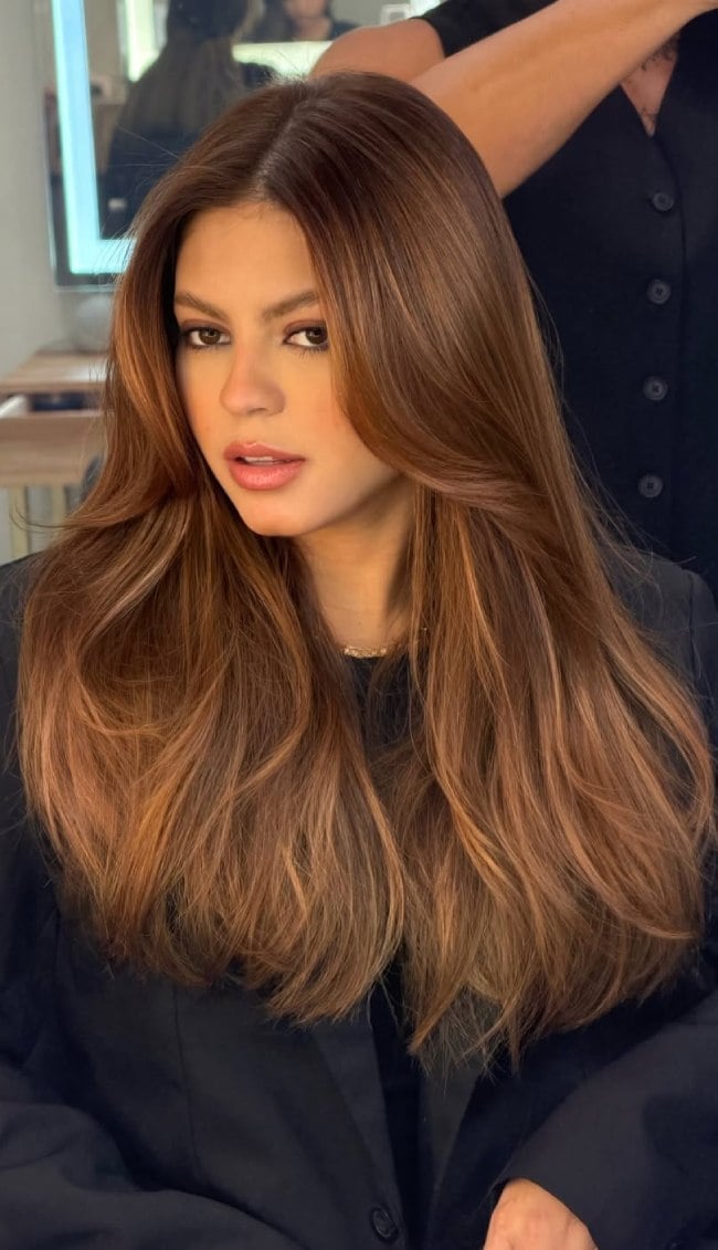 Light Cinnamon Mocha Waves Light Cinnamon Mocha Waves — Cinnamon Hair Color