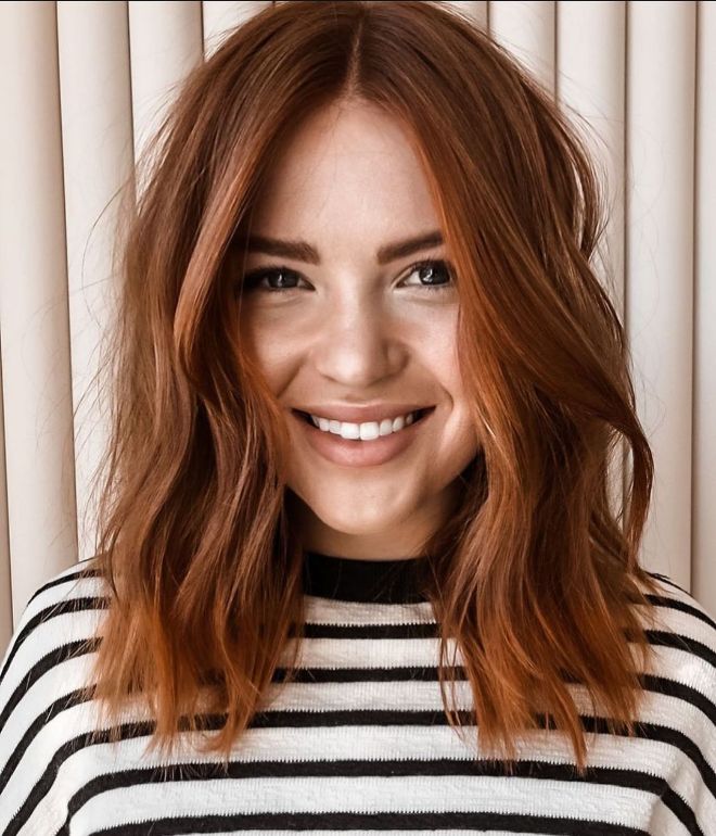 Vibrant Cinnamon Red Lob Vibrant Cinnamon Red Lob — Cinnamon Hair Color