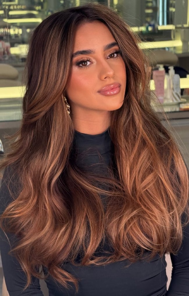 Dimensional Cinnamon With Lighter Tones Dimensional Cinnamon With Lighter Tones — Cinnamon Hair Color