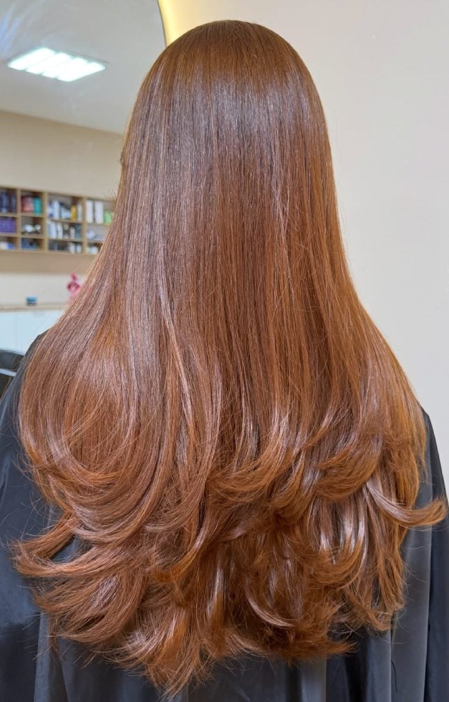 Cinnamon Chestnut Silk With Auburn Glow Cinnamon Chestnut Silk With Auburn Glow — Cinnamon Hair Color
