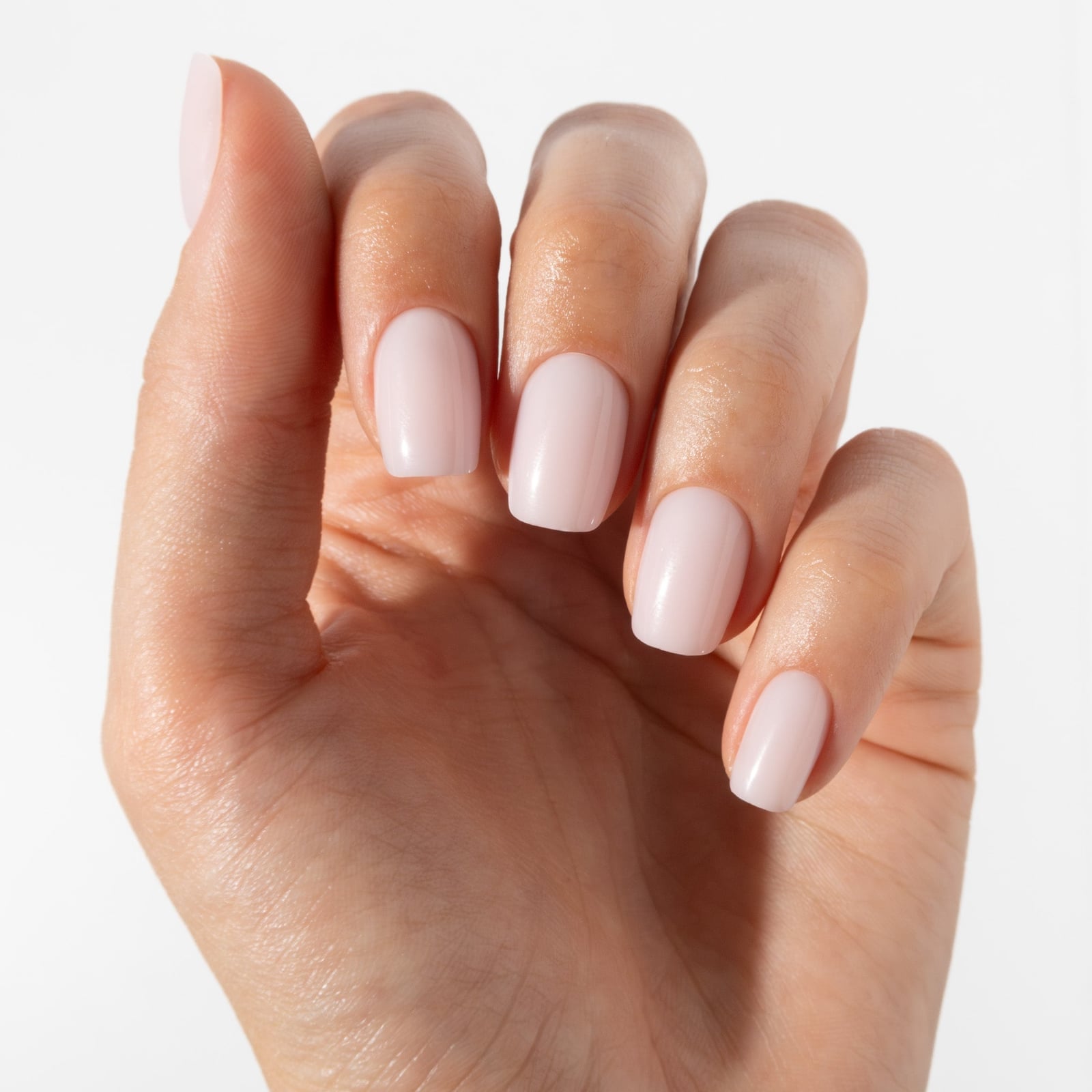 Sheer Light Pink Short Soft Square Nails Sheer Light Pink Short Soft Square Nails — Clean Girl Nails