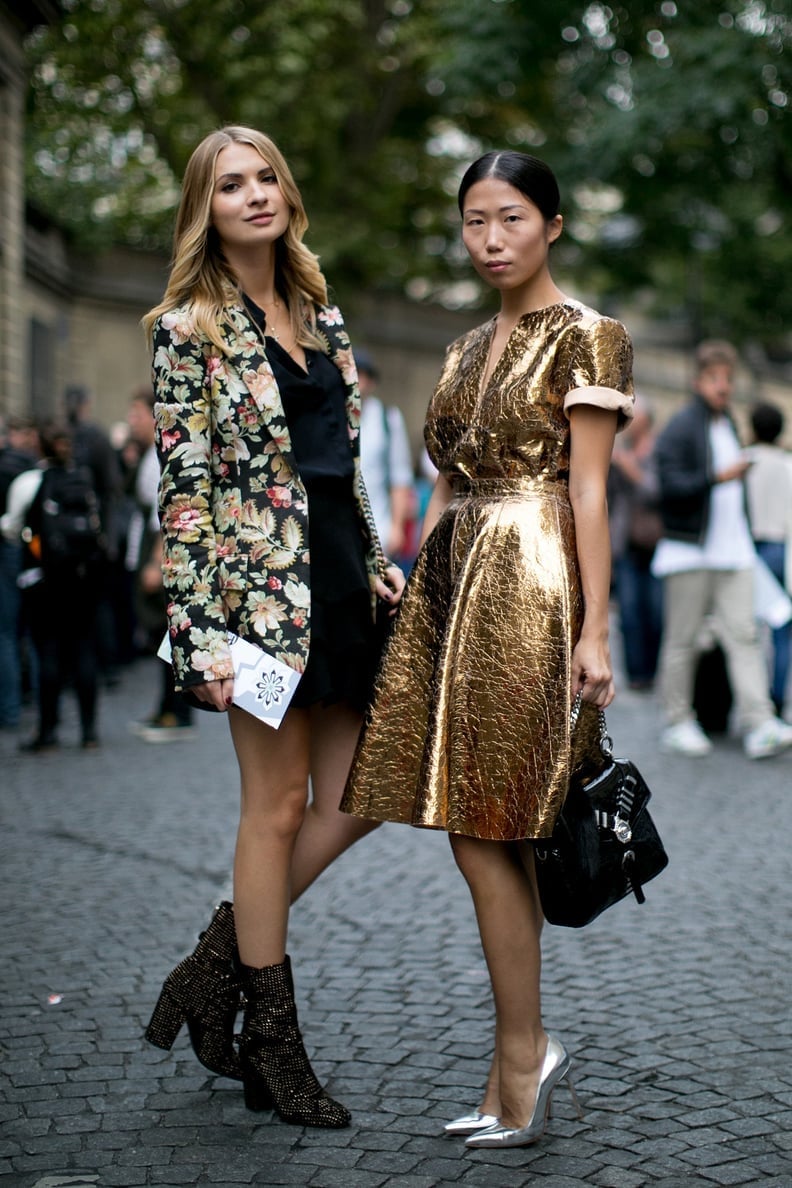 Gold Metallic Textured A-Line Dress Gold Metallic Textured A-Line Dress — Cocktail Dresses