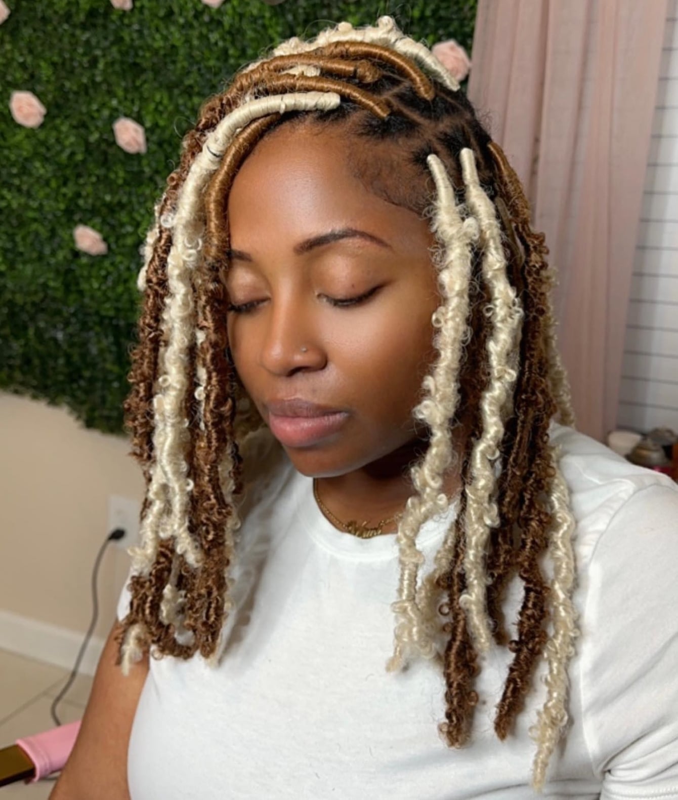 Butterfly Locs with Blonde Tips Butterfly Locs with Blonde Tips — Color Locs