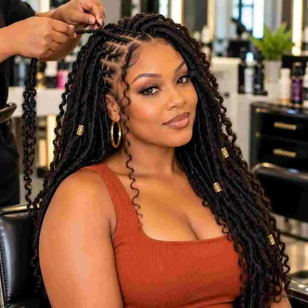 Dark Brown Locs with Burgundy Highlights Dark Brown Locs with Burgundy Highlights — Color Locs