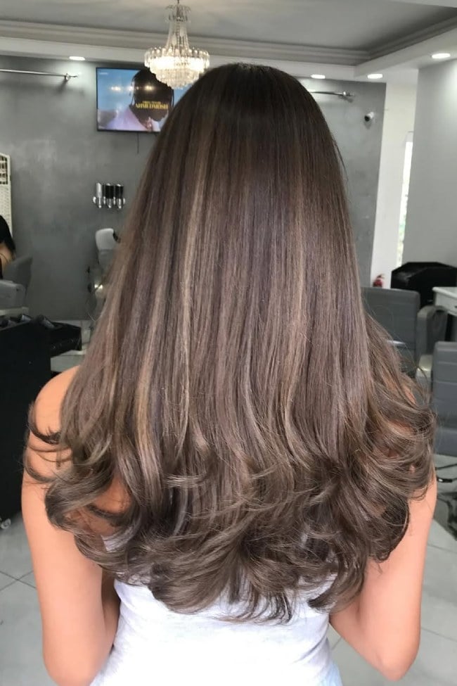 Mushroom Ash Brown Balayage Mushroom Ash Brown Balayage — Cool Brown Hair