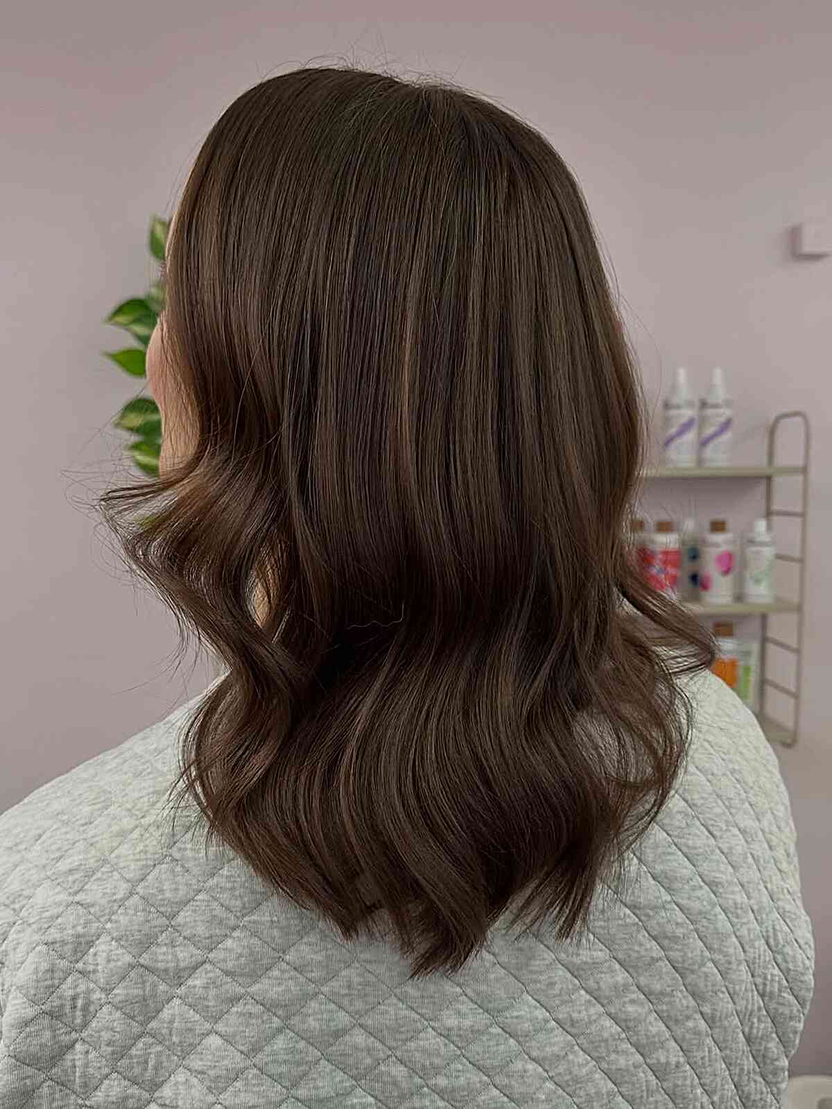 Collarbone Lob With Cool Undertones Collarbone Lob With Cool Undertones — Cool Brown Hair