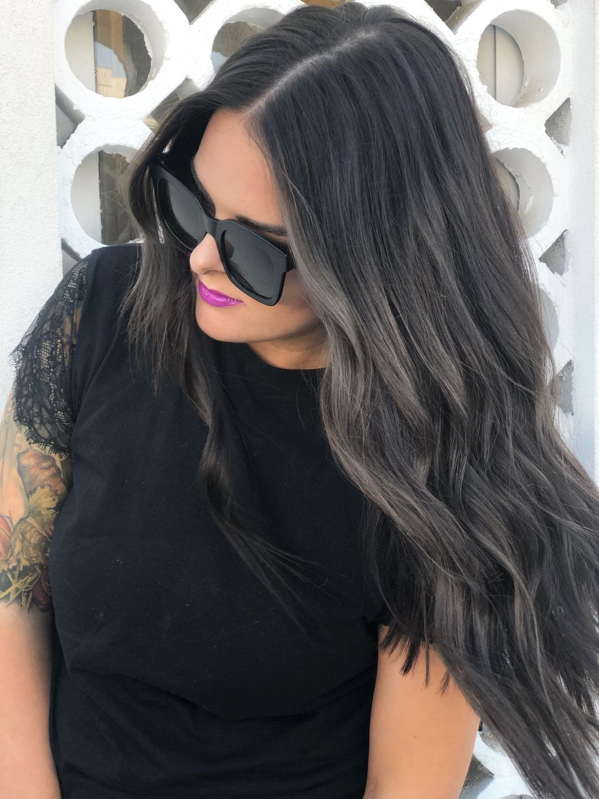 Dark Brown With Ash Balayage Dark Brown With Ash Balayage — Cool Brown Hair