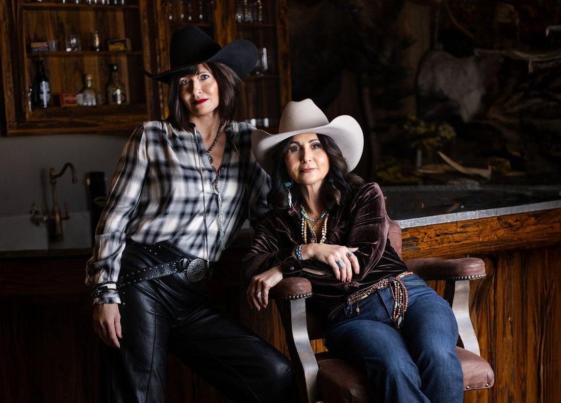 Plaid Shirt and Velvet Top Combination — Cowgirl Outfits