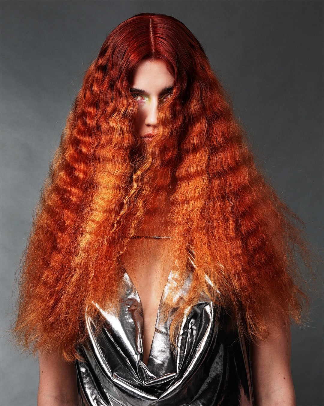 Long Layered Ombré With Crimped Waves Long Layered Ombré With Crimped Waves — Crimped Hair