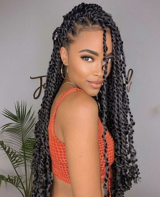 Mid-Back Long Layers In Dark Gray — Crochet Hair