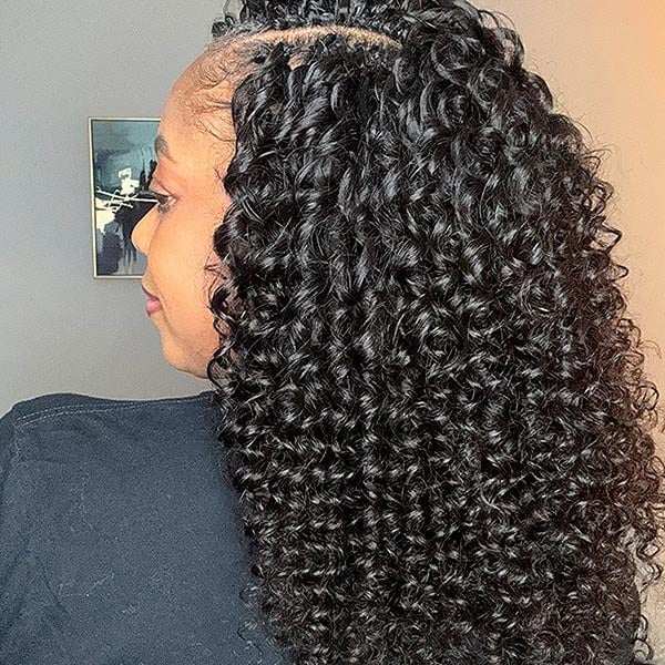 Mid-Back Long Layers With Defined Curls, Close-Up Take — Crochet Hair