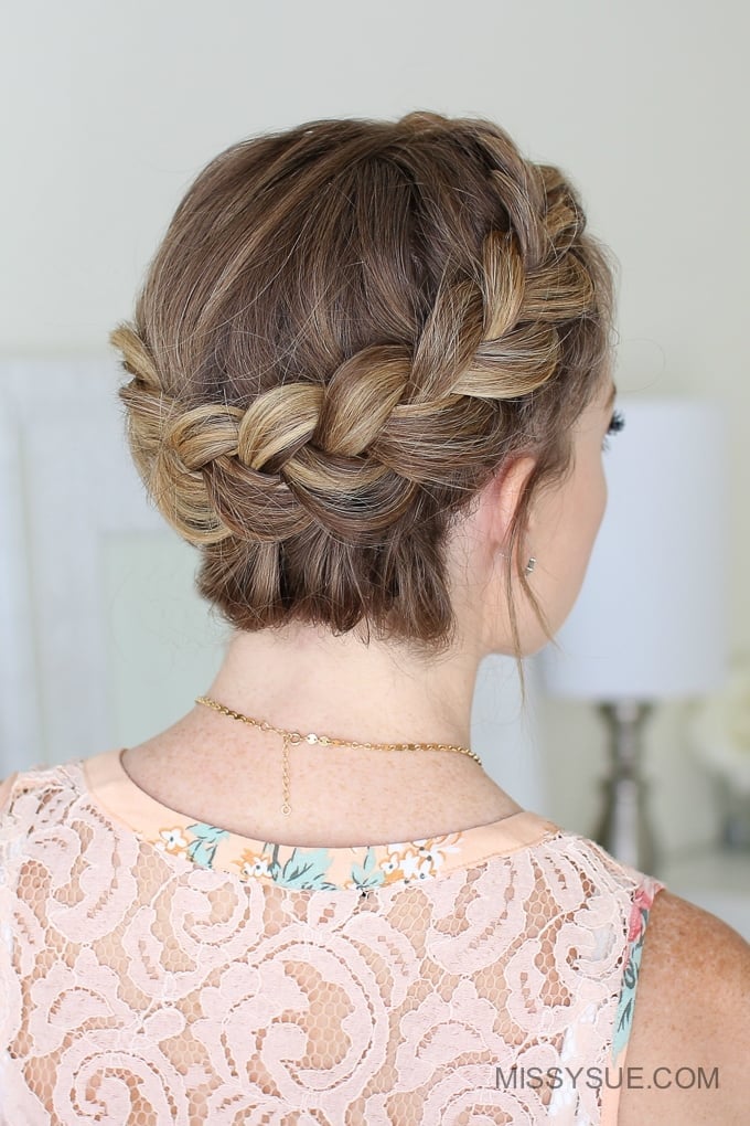 Thick Wavy Ash Blonde Full Crown Braid Thick Wavy Ash Blonde Full Crown Braid