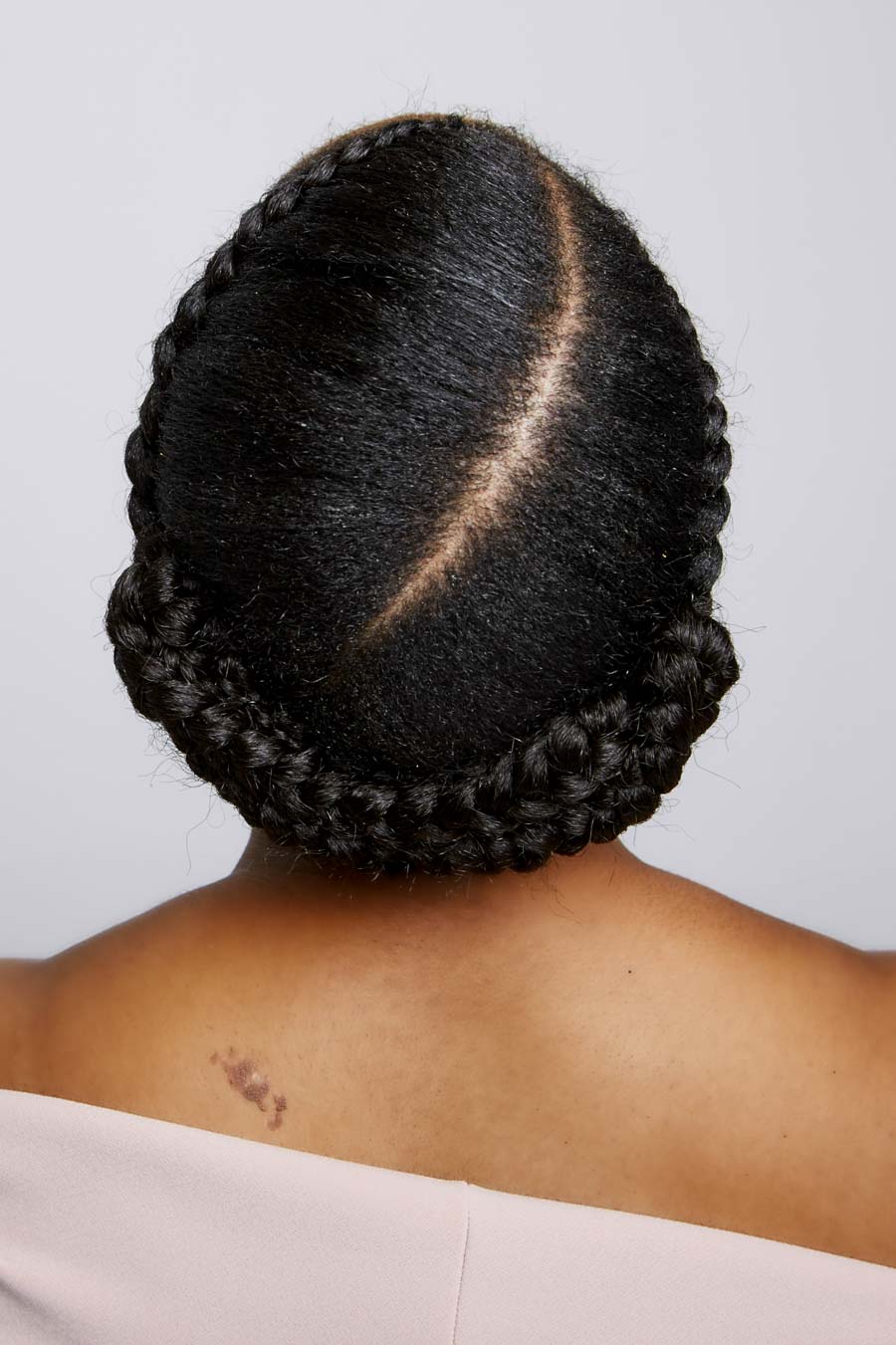 Thick Coily Double Crown Braid Buns Thick Coily Double Crown Braid Buns