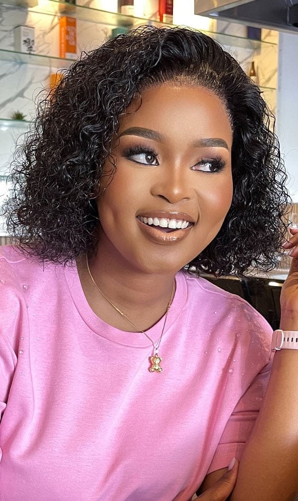 Chin Length Black Curly Bob Defined Curls Chin Length Black Curly Bob Defined Curls — Curly Bob Hairstyles