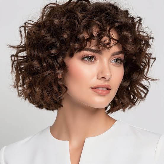 Chin Length Layered Bob Dark Brown Chin Length Layered Bob Dark Brown — Curly Bob Hairstyles