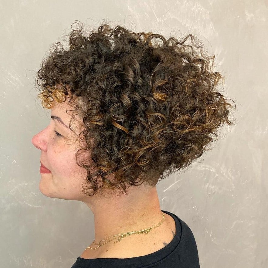 Chin Length Light Brown Curly Bob Chin Length Light Brown Curly Bob — Curly Bob Hairstyles