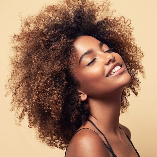 Shoulder Length Layers With Caramel Highlights — Curly Hair Cuts