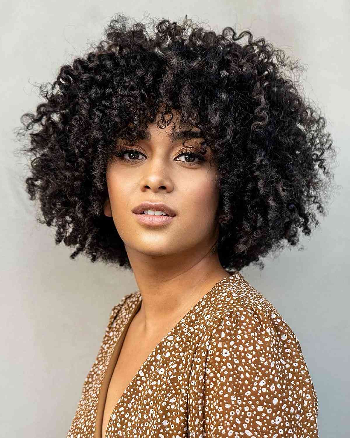 Thick Black Curly Bob — Curly Hair Cuts