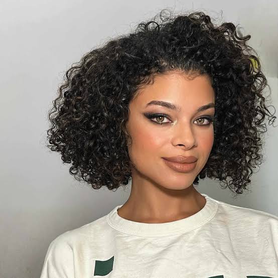 Collarbone Layered Bob With Highlights — Curly Hair Cutting