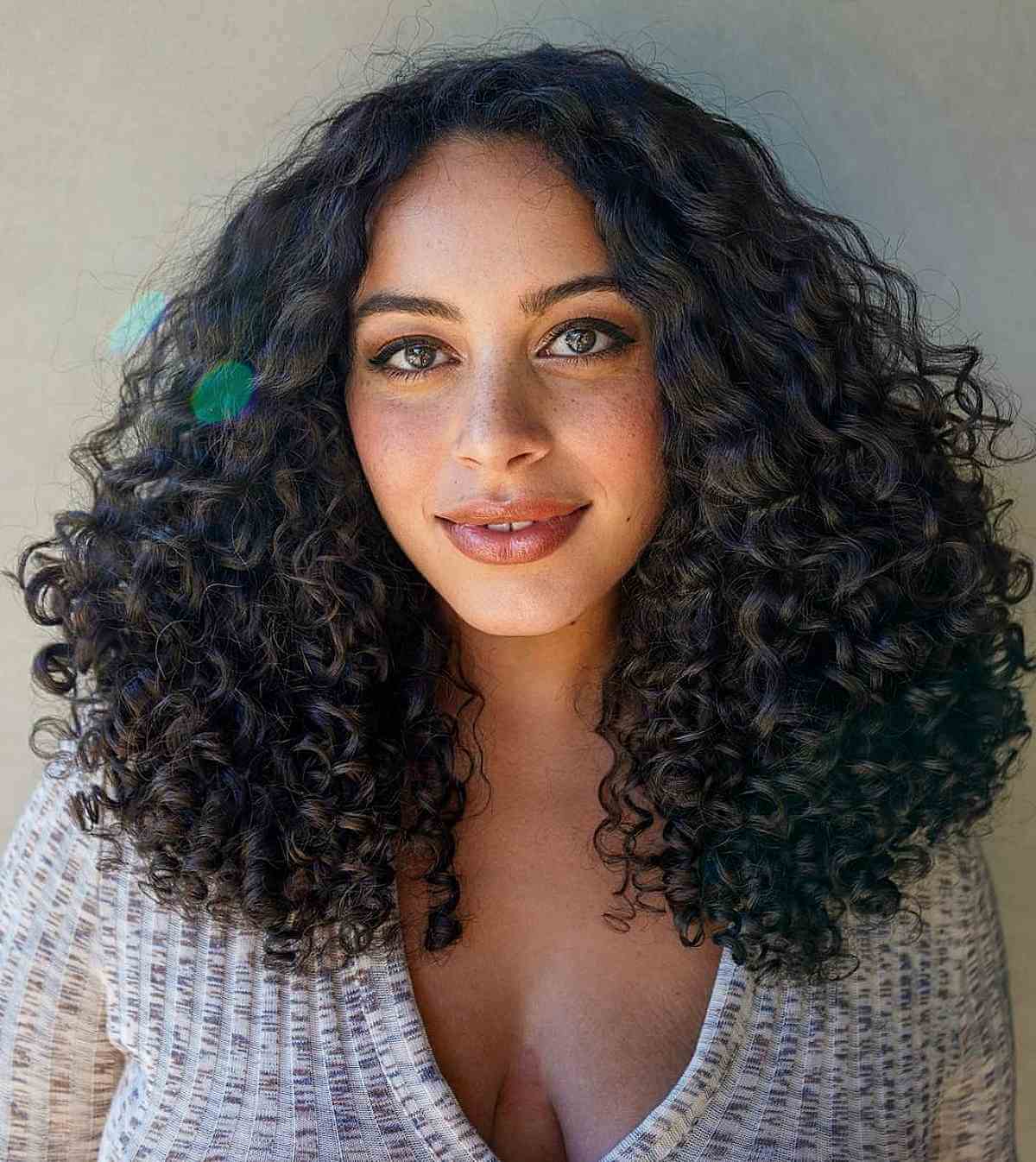 Shoulder Length Layered Lob Natural Curls — Curly Hair Cutting