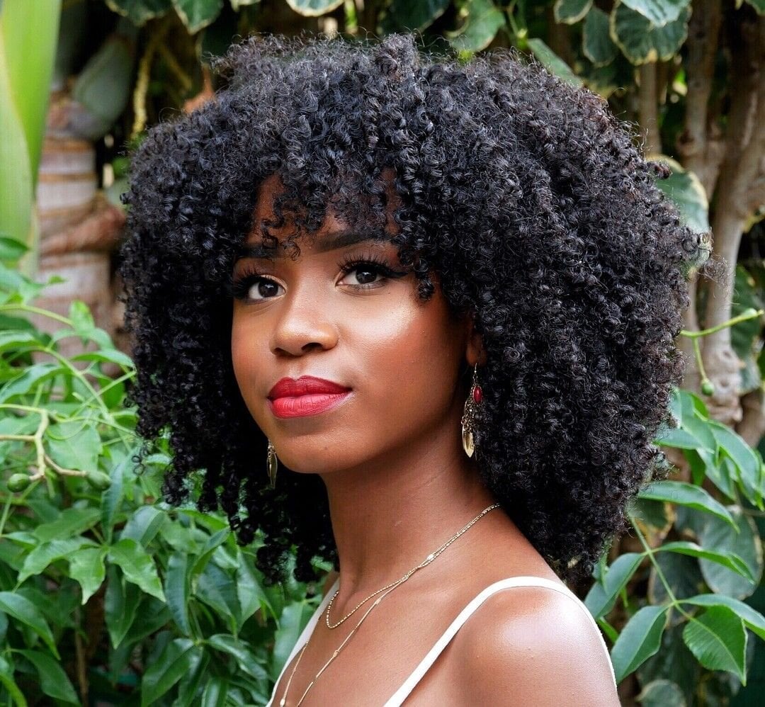 Mid-Back Layers Black Curly Hair — Curly Hair Cutting