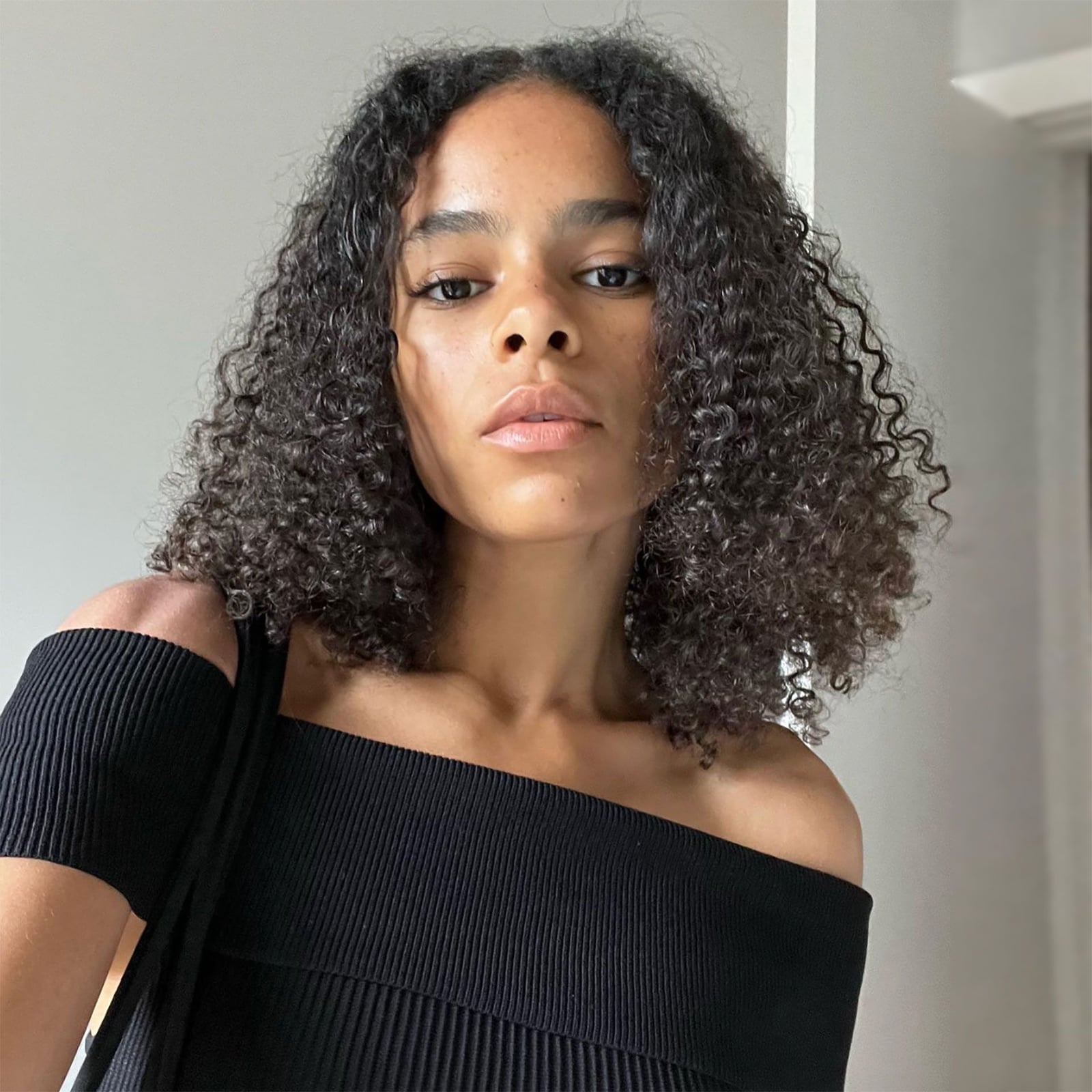 Short Bob With Wispy Bangs — Curly Hair Cutting
