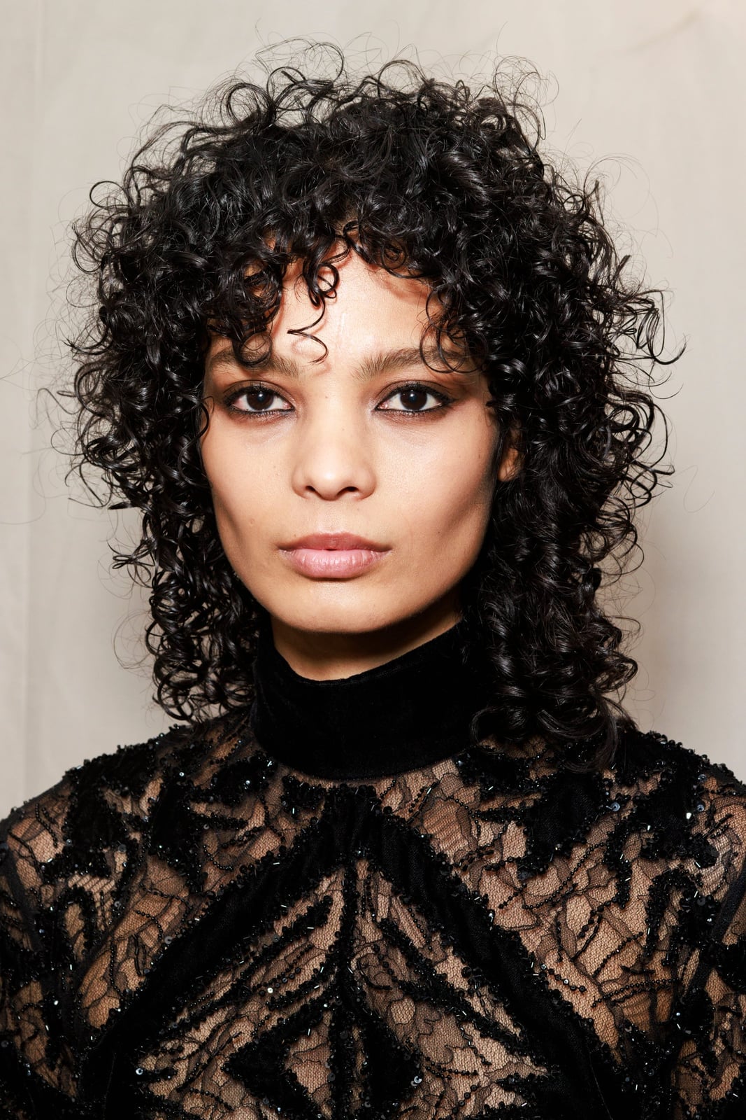 Collarbone Layered Cut With Defined Curls — Curly Hair Down