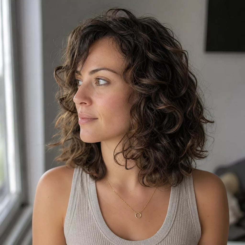 Shoulder Choppy Layers For Fine Curls — Curly Hair Layers