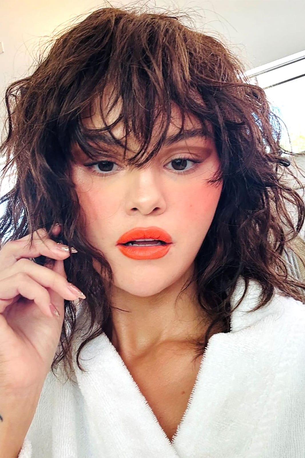 Collarbone Wavy Shag With Blowout — Curly Shag