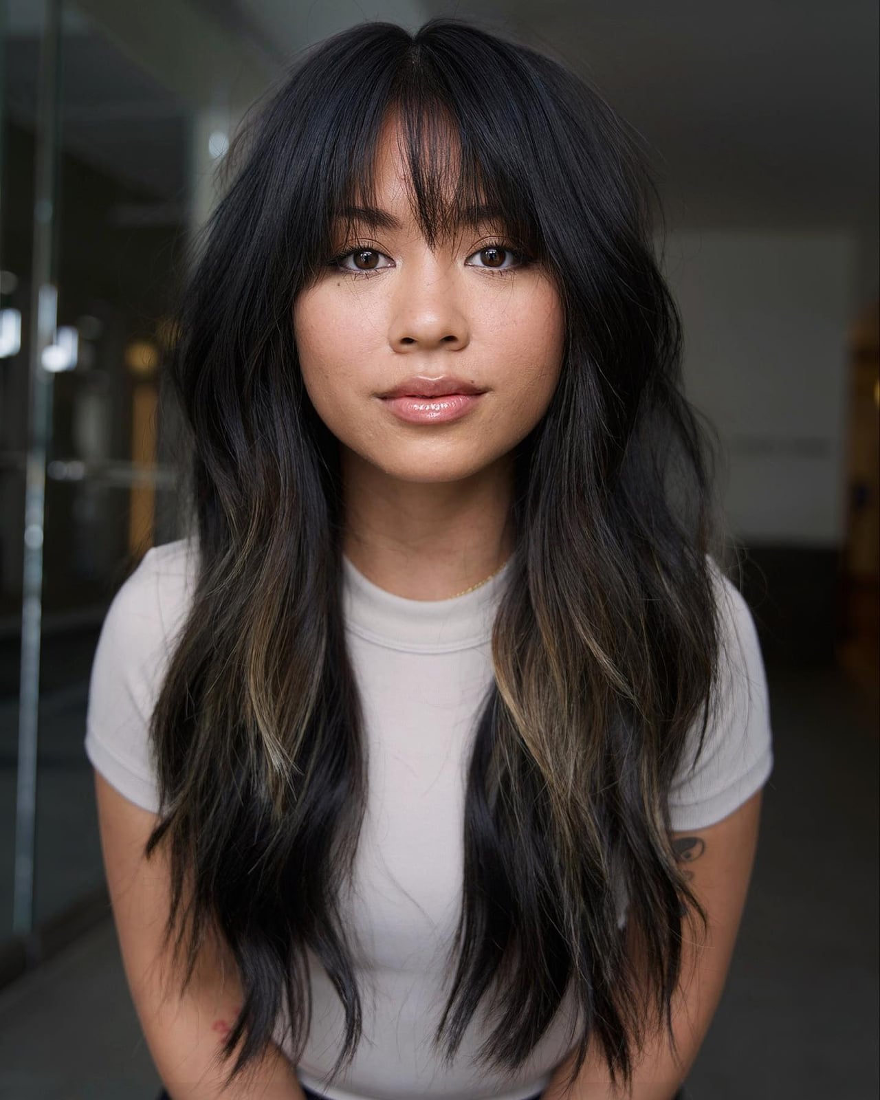Long Layers With Wispy Face-Framing Bangs — Cut Bangs
