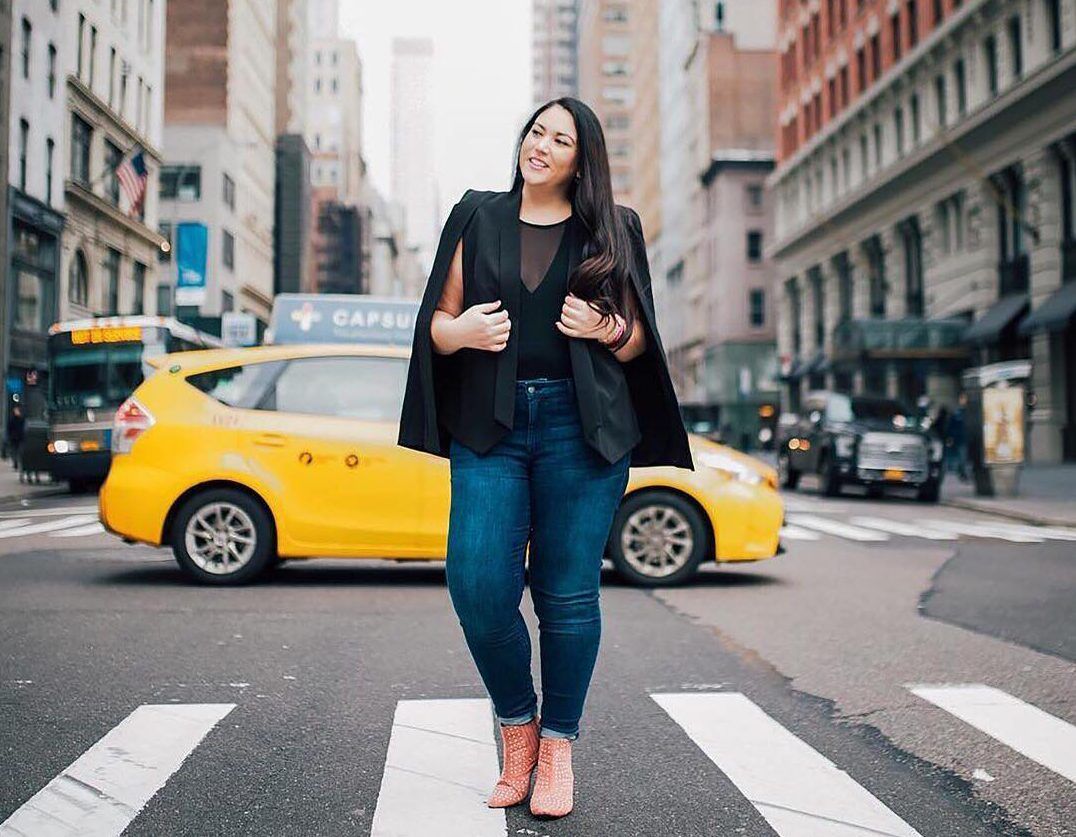 Black Cape Blazer Over Sheer Top Black Cape Blazer Over Sheer Top — Cute Dinner Outfit