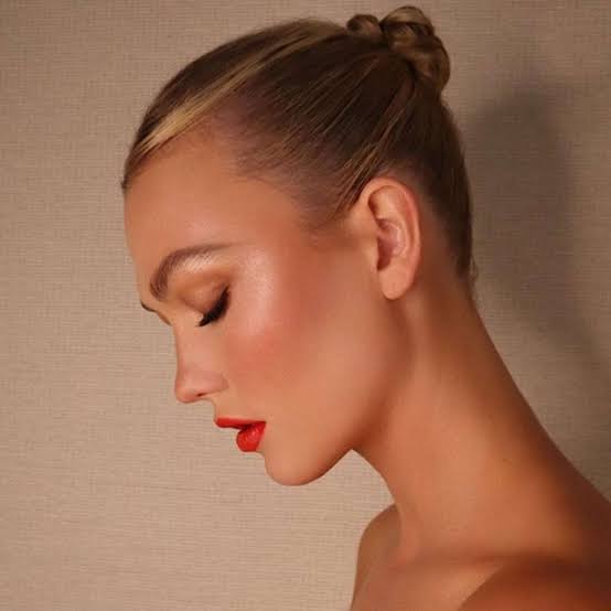 Sleek Blonde High Bun With Side Part — Dance Hair