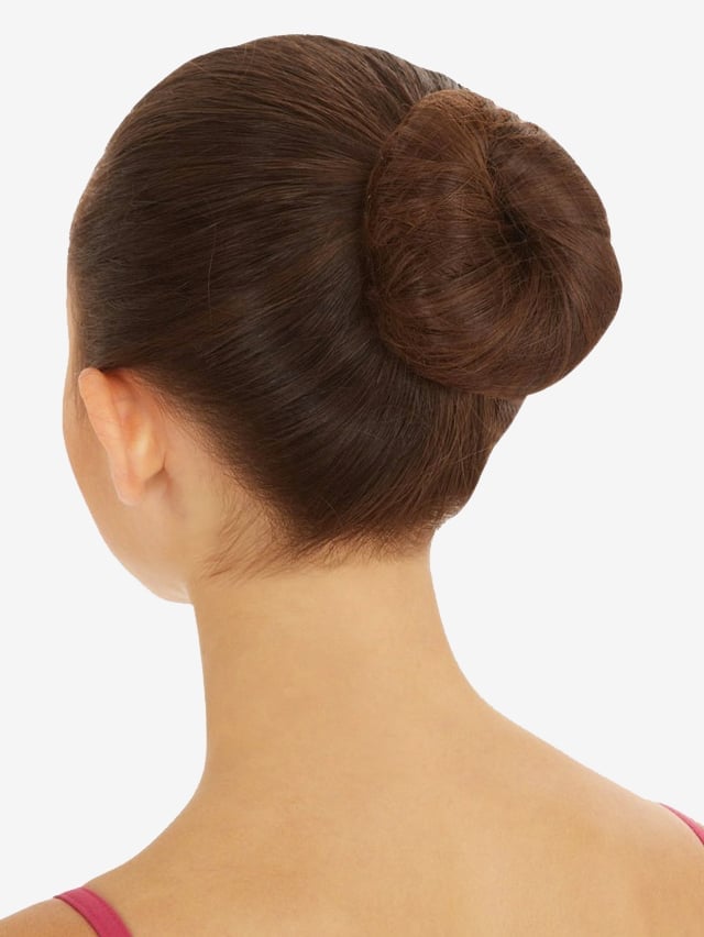 Neat Dark Brown Bun At Nape — Dance Hair
