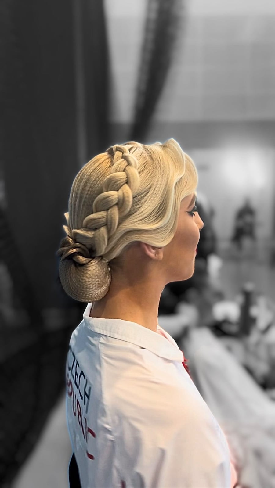 Sculptural Braided Updo With Side Sweep Sculptural Braided Updo With Side Sweep — Dance Hairstyles