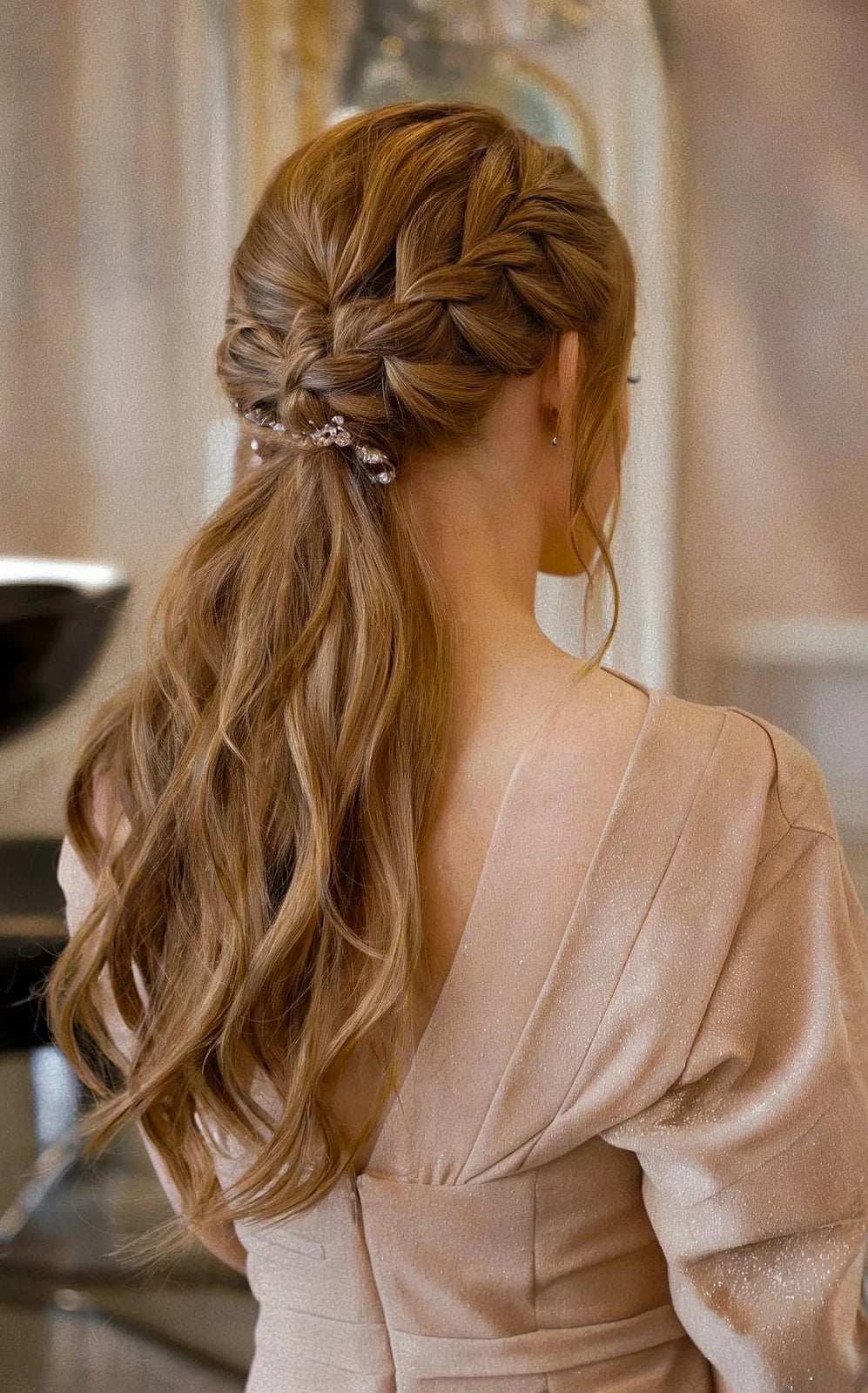 Braided Ponytail With Fishtail Detail Braided Ponytail With Fishtail Detail — Dance Hairstyles