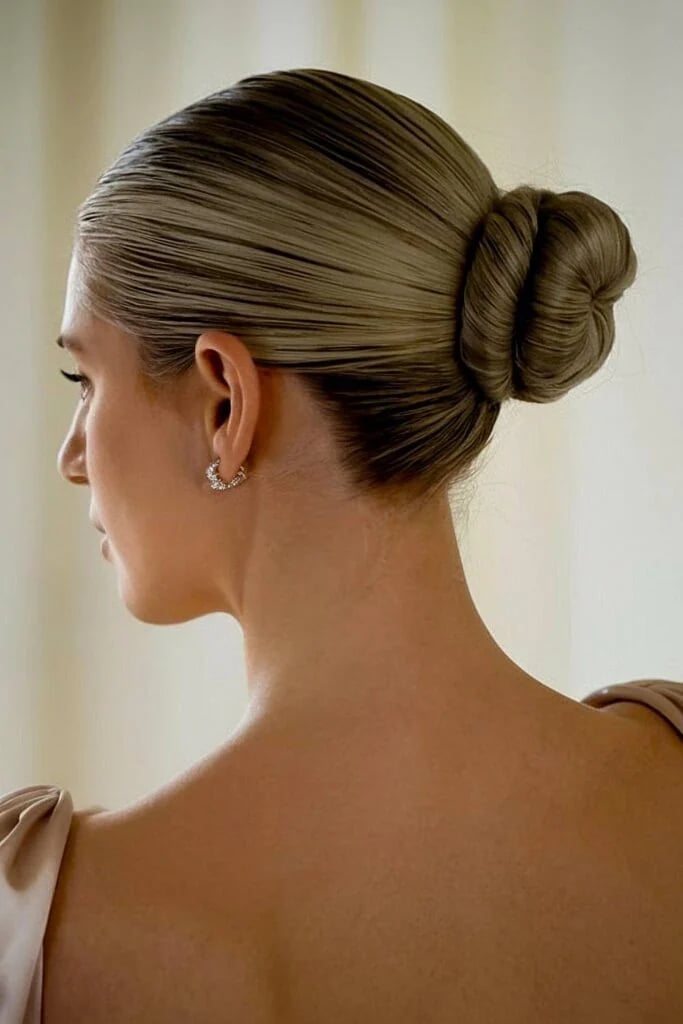 Sleek Ash Blonde Bun Sleek Ash Blonde Bun — Dance Hairstyles