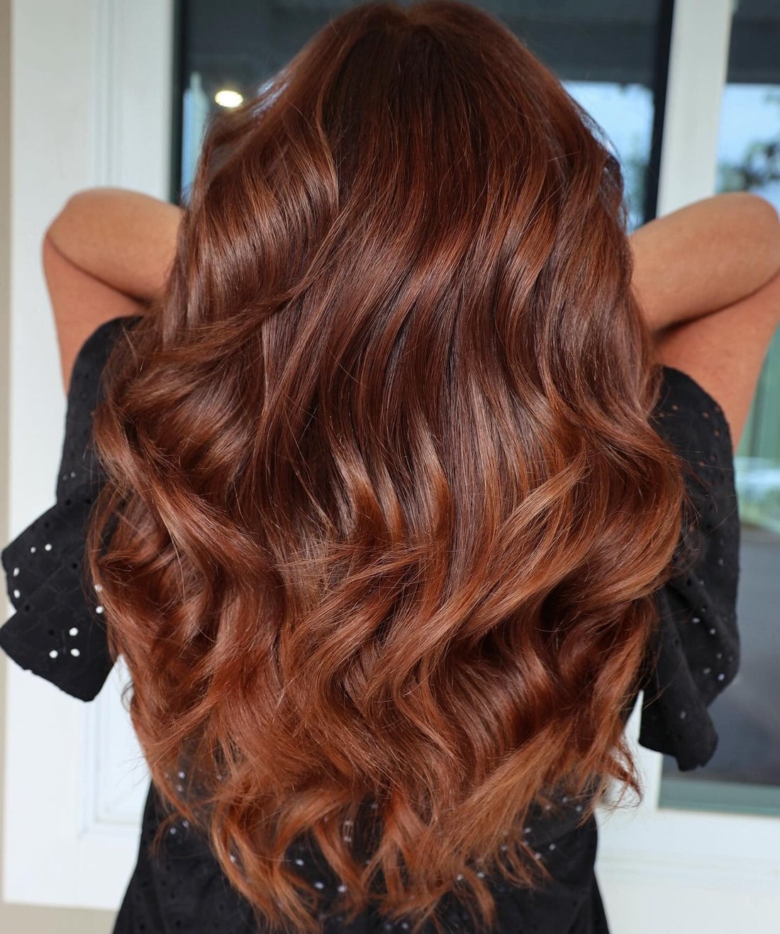 Lustrous Mid-Back Dark Auburn Lustrous Mid-Back Dark Auburn — Dark Auburn Hair