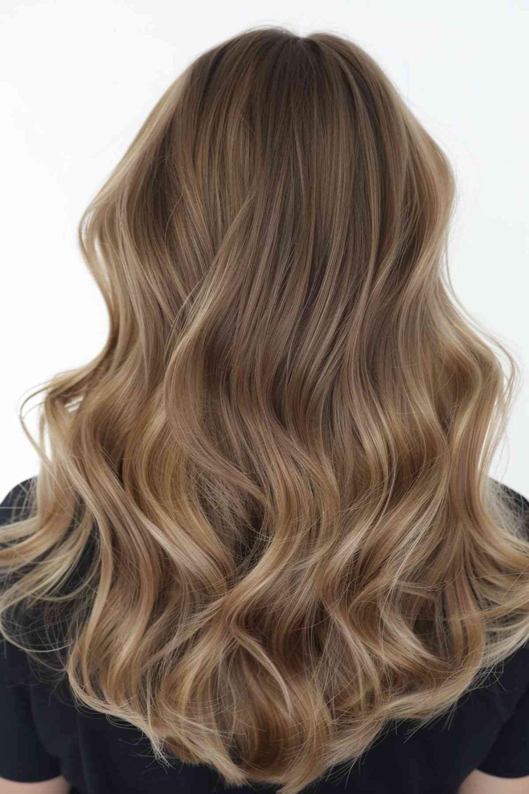 Mid-Back Dark Blonde With Lighter Balayage and Natural Finish Mid-Back Dark Blonde With Lighter Balayage and Natural Finish — Dark Blonde Hair