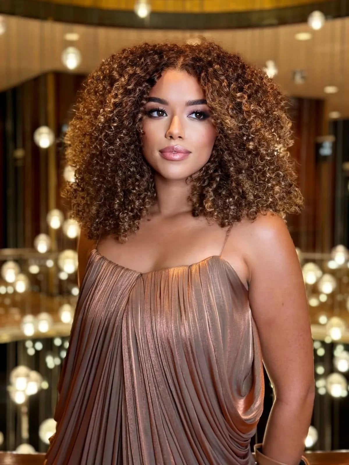 Shoulder Length Dark Blonde Curls With Caramel Shoulder Length Dark Blonde Curls With Caramel — Dark Blonde Hair