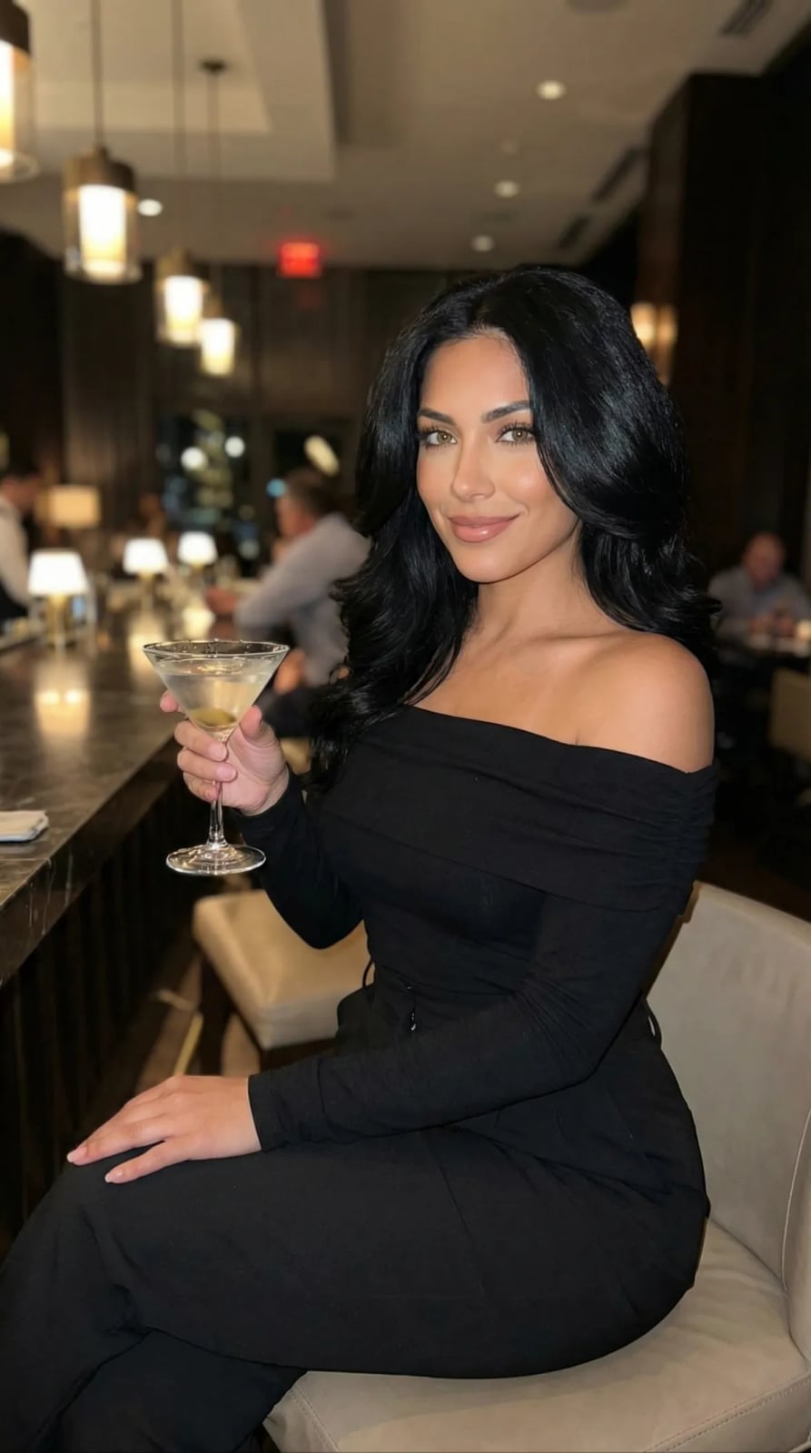Black Off-The-Shoulder Top for Evening Allure Dinner Outfits