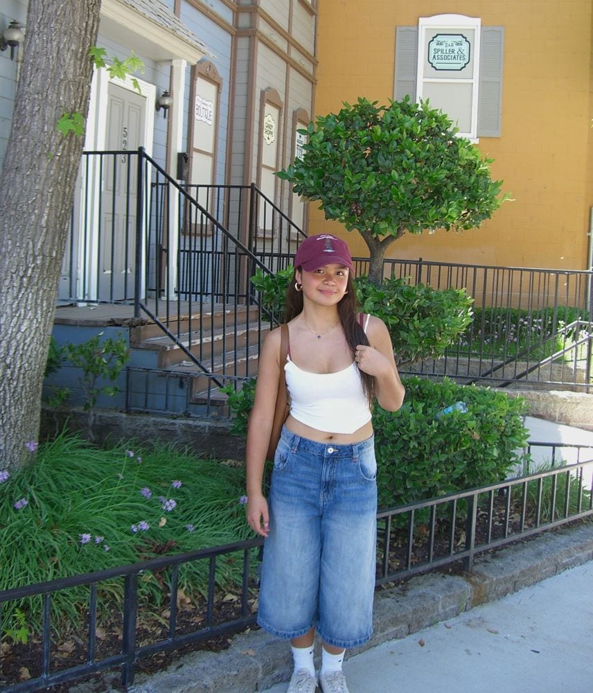 Wide-leg Capri Jeans with White Tank Top — Downtown Girl Outfits