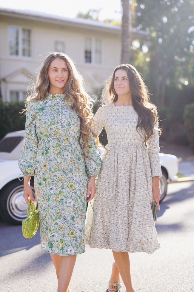 Floral Print Midi A-Line Dress — Dress As Your Type